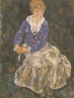 Egon Schiele Portrait of the Artist's Wife,Seated (mk12) China oil painting art